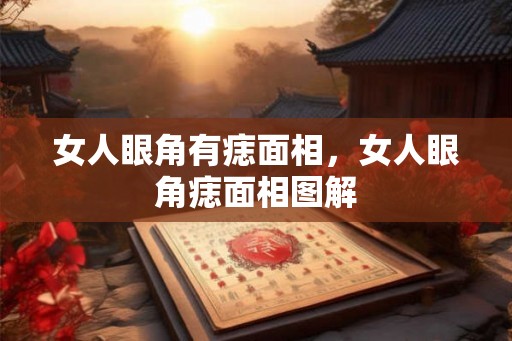 女人眼角有痣面相，女人眼角痣面相图解