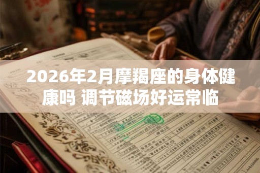 2026年2月摩羯座的身体健康吗 调节磁场好运常临