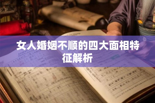 女人婚姻不顺的四大面相特征解析 女人婚姻不顺的四大面相特征解析