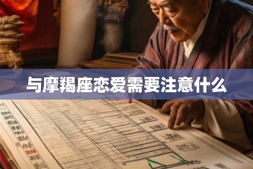 与摩羯座恋爱需要注意什么 与摩羯座恋爱需要注意什么