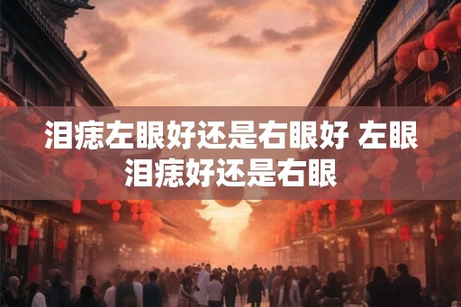 泪痣左眼好还是右眼好 左眼泪痣好还是右眼