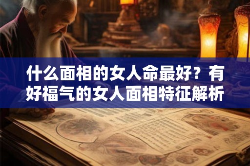 什么面相的女人命最好？有好福气的女人面相特征解析！