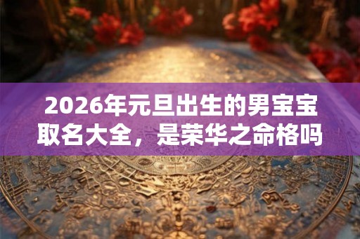 2026年元旦出生的男宝宝取名大全，是荣华之命格吗？