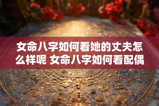 女命八字如何看她的丈夫怎么样呢 女命八字如何看配偶 女命八字如何看她的丈夫怎么样呢 女命八字如何看配偶