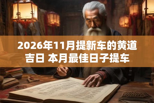 2026年11月提新车的黄道吉日 本月最佳日子提车