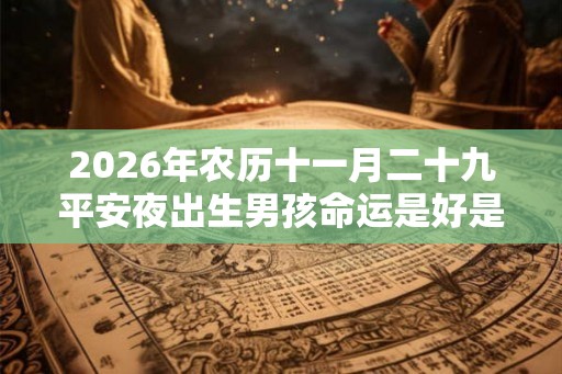 2026年农历十一月二十九平安夜出生男孩命运是好是坏？