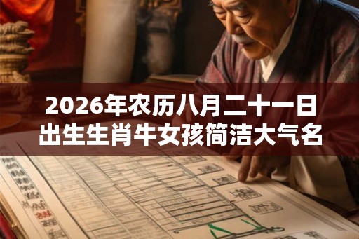 2026年农历八月二十一日出生生肖牛女孩简洁大气名字