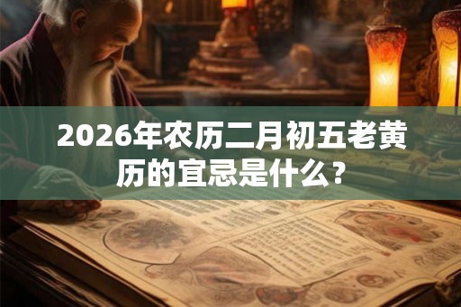 2026年农历二月初五老黄历的宜忌是什么? 2026年农历二月初五老黄历的宜忌是什么?