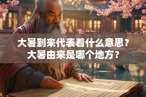 大暑到来代表着什么意思？大暑由来是哪个地方？