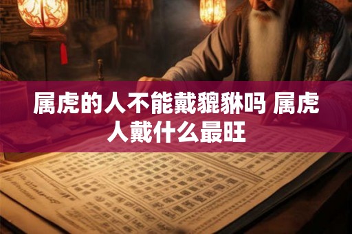 属虎的人不能戴貔貅吗 属虎人戴什么最旺