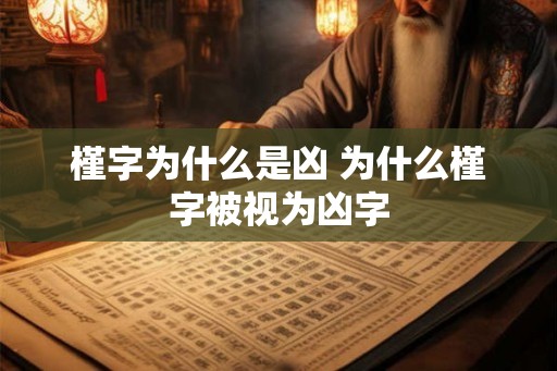 槿字为什么是凶 为什么槿字被视为凶字