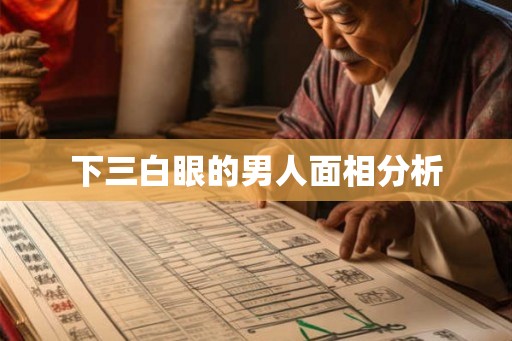 下三白眼的男人面相分析