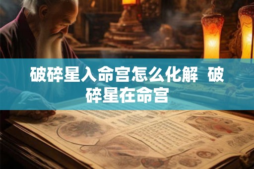 破碎星入命宫怎么化解 破碎星在命宫 破碎星入命宫怎么化解 破碎星在命宫
