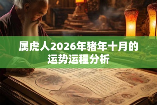 属虎人2026年猪年十月的运势运程分析