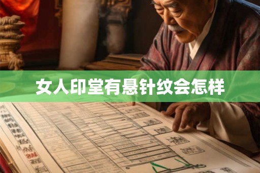 女人印堂有悬针纹会怎样