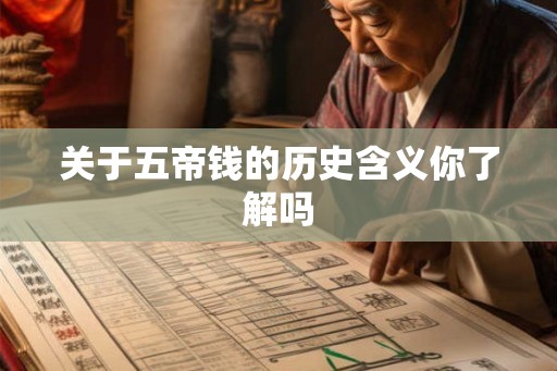 关于五帝钱的历史含义你了解吗