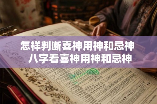 怎样判断喜神用神和忌神  八字看喜神用神和忌神