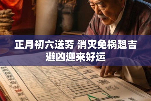 正月初六送穷 消灾免祸趋吉避凶迎来好运