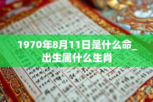 1970年8月11日是什么命_出生属什么生肖