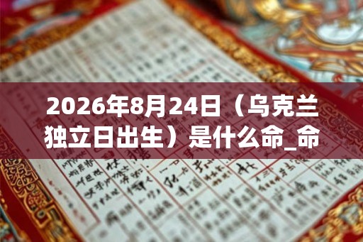 2026年8月24日（乌克兰独立日出生）是什么命_命运如何