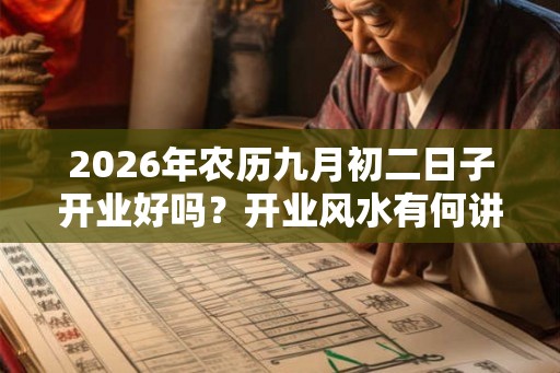 2026年农历九月初二日子开业好吗？开业风水有何讲究？