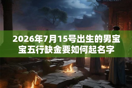 2026年7月15号出生的男宝宝五行缺金要如何起名字