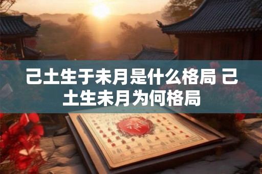 己土生于未月是什么格局 己土生未月为何格局 己土生于未月是什么格局 己土生未月为何格局