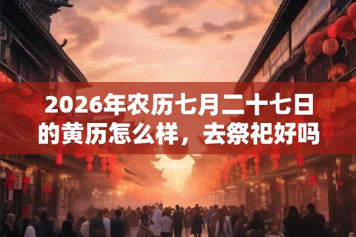 2026年农历七月二十七日的黄历怎么样，去祭祀好吗？