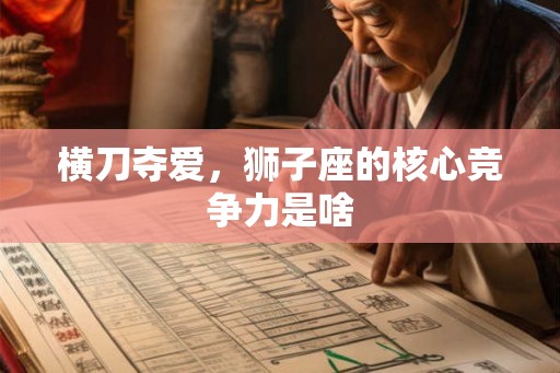横刀夺爱，狮子座的核心竞争力是啥