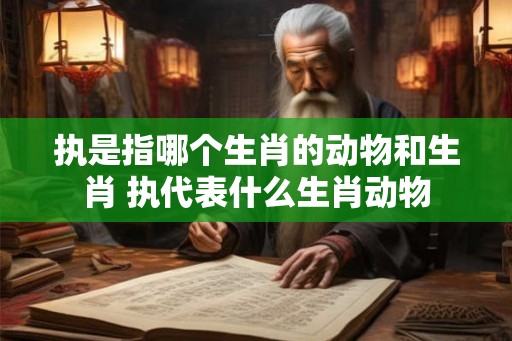 执是指哪个生肖的动物和生肖 执代表什么生肖动物 执是指哪个生肖的动物和生肖 执代表什么生肖动物