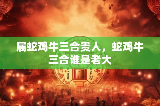 属蛇鸡牛三合贵人，蛇鸡牛三合谁是老大