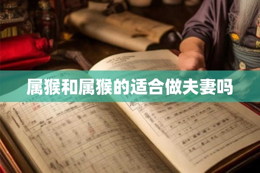 属猴和属猴的适合做夫妻吗
