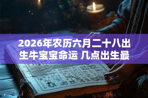 2026年农历六月二十八出生牛宝宝命运 几点出生最吉利