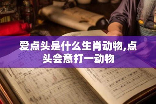 爱点头是什么生肖动物,点头会意打一动物