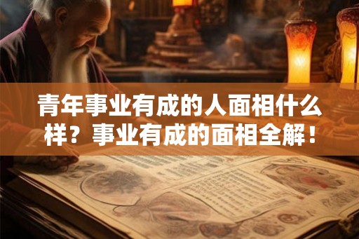 青年事业有成的人面相什么样？事业有成的面相全解！