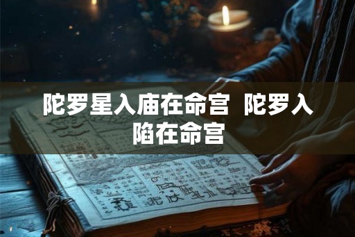 陀罗星入庙在命宫  陀罗入陷在命宫