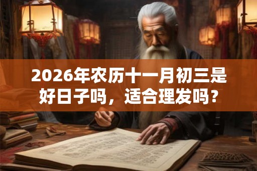 2026年农历十一月初三是好日子吗，适合理发吗？