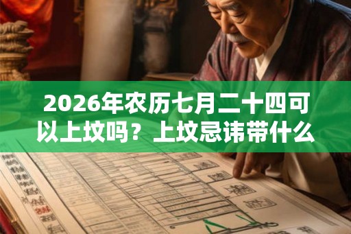 2026年农历七月二十四可以上坟吗？上坟忌讳带什么水果？