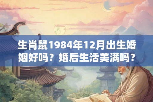 生肖鼠1984年12月出生婚姻好吗？婚后生活美满吗？