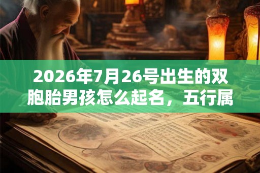 2026年7月26号出生的双胞胎男孩怎么起名,五行属什么 2026年7月26号出生的双胞胎男孩怎么起名,五行属什么