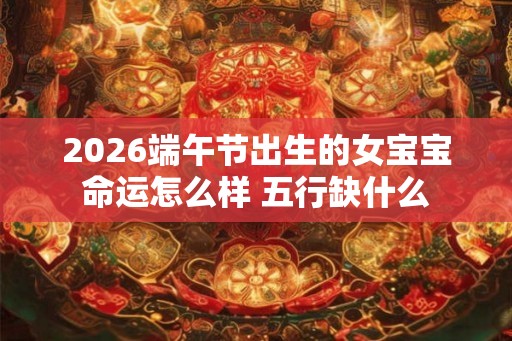 2026端午节出生的女宝宝命运怎么样 五行缺什么