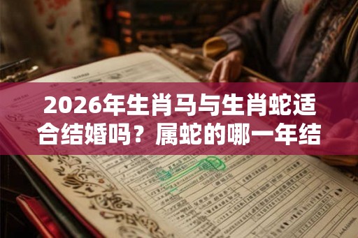 2026年生肖马与生肖蛇适合结婚吗?属蛇的哪一年结婚最好? 2026年生肖马与生肖蛇适合结婚吗?属蛇的哪一年结婚最好?
