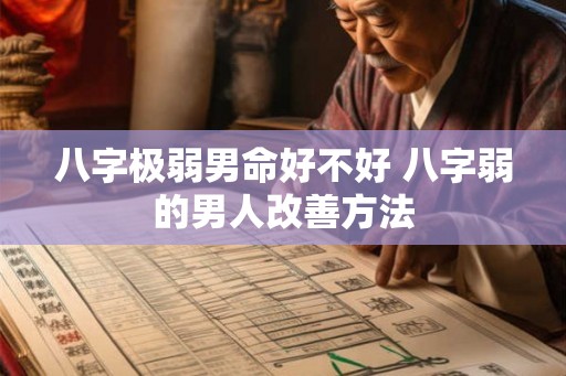 八字极弱男命好不好 八字弱的男人改善方法