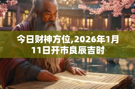 今日财神方位,2026年1月11日开市良辰吉时 今日财神方位,2026年1月11日开市良辰吉时