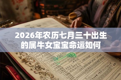 2026年农历七月三十出生的属牛女宝宝命运如何 2026年农历七月三十出生的属牛女宝宝命运如何