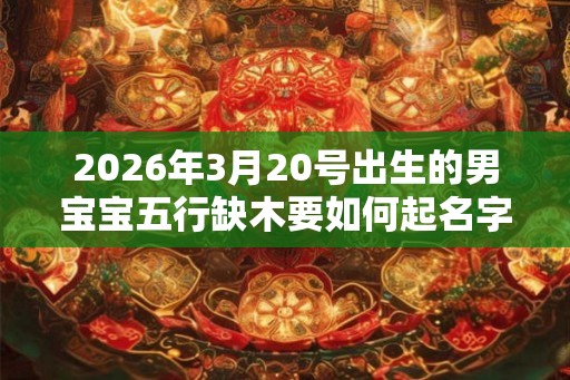 2026年3月20号出生的男宝宝五行缺木要如何起名字