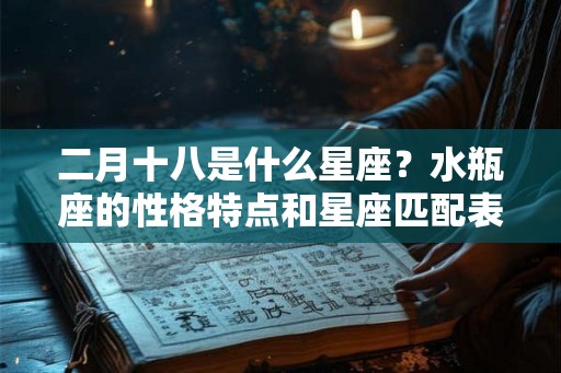 二月十八是什么星座？水瓶座的性格特点和星座匹配表