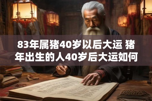 83年属猪40岁以后大运 猪年出生的人40岁后大运如何 83年属猪40岁以后大运 猪年出生的人40岁后大运如何