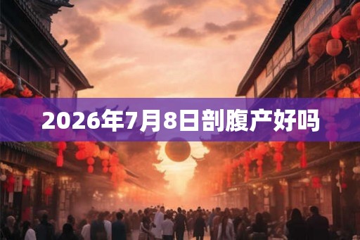 2026年7月8日剖腹产好吗