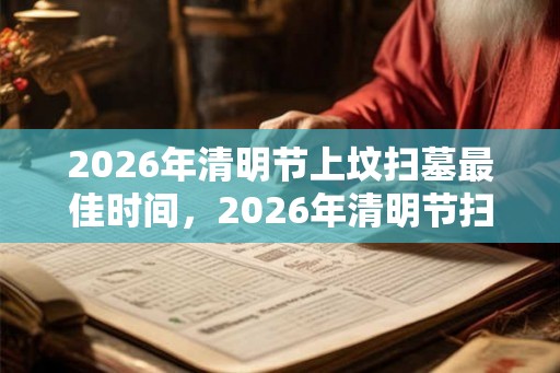 2026年清明节上坟扫墓最佳时间，2026年清明节扫墓吉日